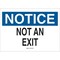 Brady Exit Sign, Polyester, 14" W, 10" H, Not An Exit, White 95296 - alternate 1